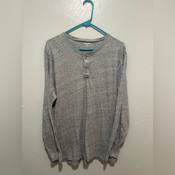 Old Navy Other - Old Navy Heathered Gray Henley Top